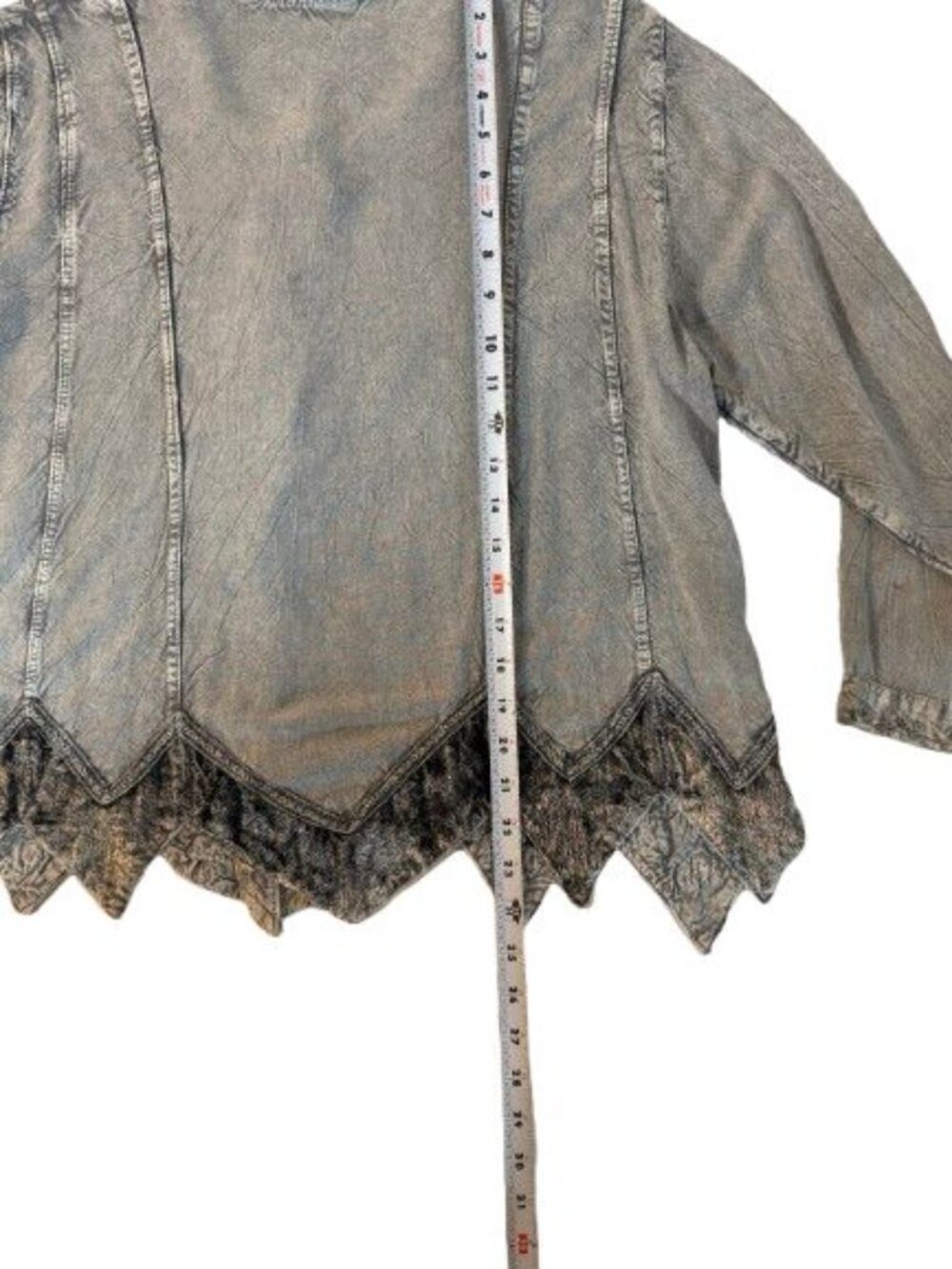 Boho Embroidered 100% Rayon Blouse Free Size Excellent Condition. - Picture 6 of 8